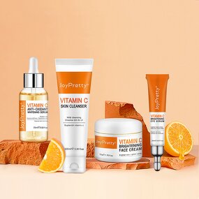 Vitamin C Whitening Set - Factory - Skin Care Facial Kit for Women Organic Brightening Dark Spot Removal