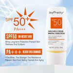 Mineral Sunscreen SPF50 - Factory - Joypretty Wholesale Private Label Organic Vegan UVA UVB Skin Protecting