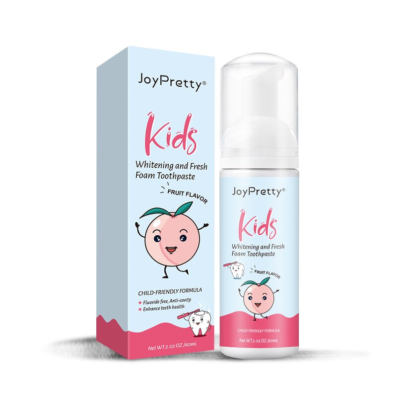 Kids Toothpaste Foam - Factory - Friendly Natural Whitening Herbal Formula Anti-Cavity Fruit Flavored