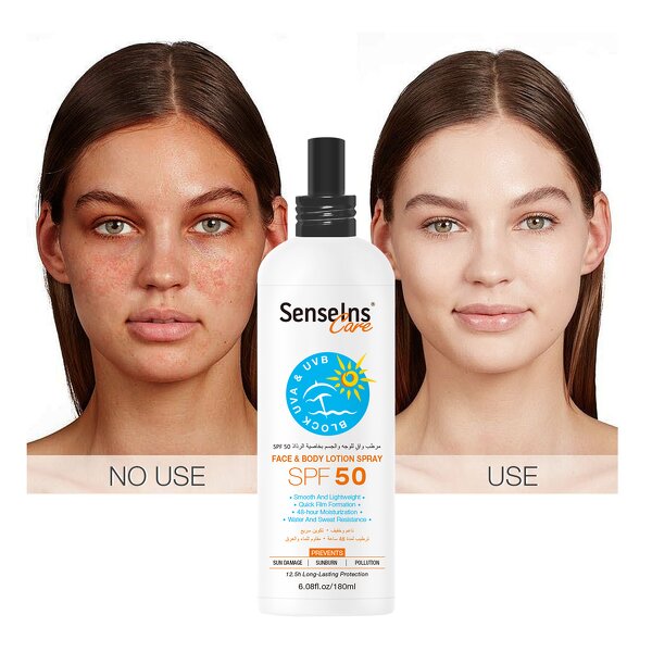 Sunscreen Spray SPF50 - Manufacturer - Wholesale Private Label Organic Oil Control Antioxidant Face & Body