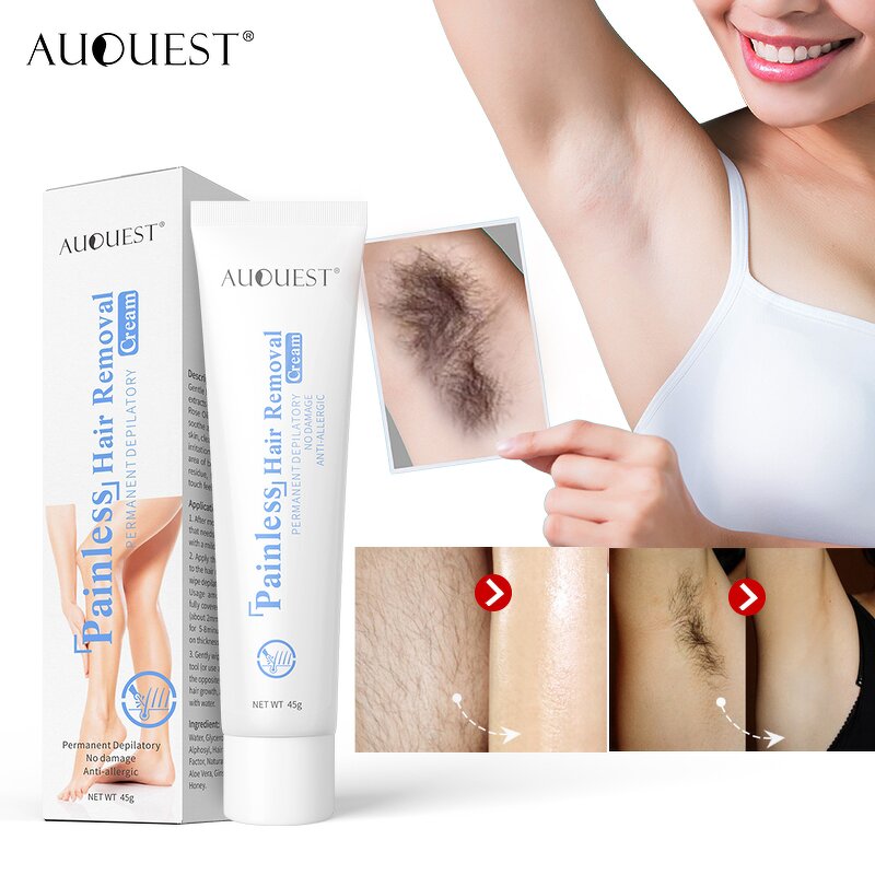 Wholebody Hair Removal Cream - Factory - AUQUEST Wholesale Organic Cheap Permanent Face Hand Body Cream