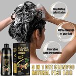 Hair Color Shampoo Manufacturer - Hot Sale 3 in 1 Ammonia Free 500ml Herbal
