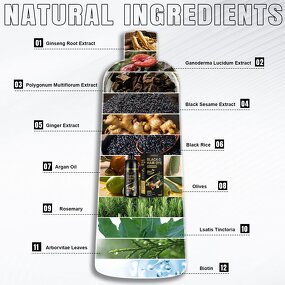 Hair Dye Shampoo Manufacturer - Factory Price Permanent 3 in 1 Herbal