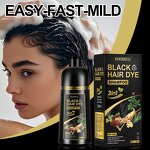 Hair Dye Shampoo Manufacturer - Hot Sale 4 in 1 Black Gray Semi-Permanent