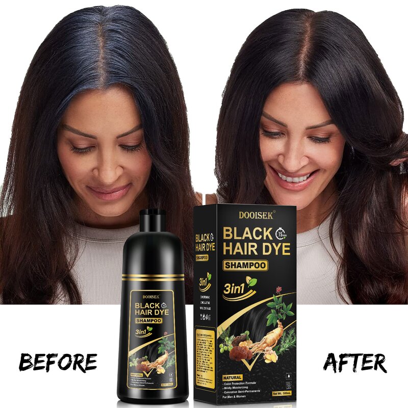 Hair Dye Shampoo Manufacturer - New Trend 500ml 3-in-1 Natural Herbal