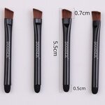 Makeup Brushes Manufacturer - 12-Piece with Plastic Handle for Face