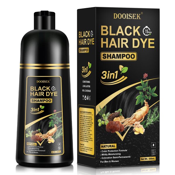 Hair Dye Shampoo Manufacturer - Hot Selling Natural Organic Permanent Black