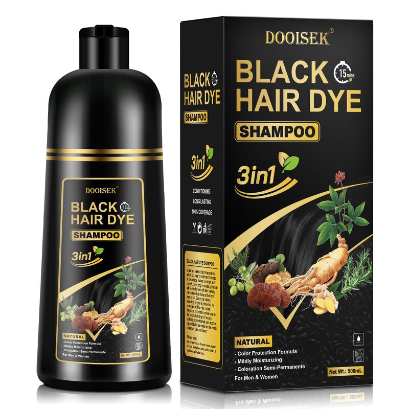 Hair Dye Shampoo Manufacturer - Hot Selling Natural Organic Permanent Black