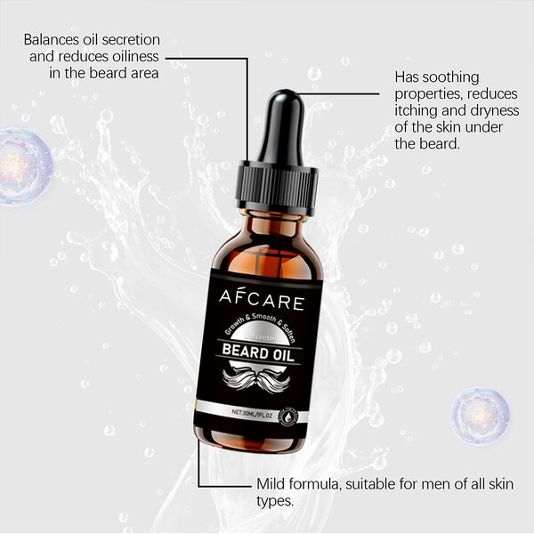 Korean Beard Oil - Manufacturer - Organic Herbal Argan Jojoba Oil Fragrance-free Moisturizing Smoothing Repair