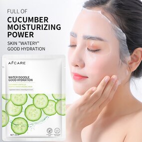 Korean Sheet Mask - Factory - Hyaluronic Aloe Cucumber Paraben-free Moisturizing Pore Shrinking Hydrating Mask