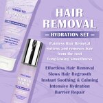 Hair Removal Set - Manufacturer - Salon-Grade Vitamin E Ceramide Face Body Leg Underarm Painless Smoothing Set