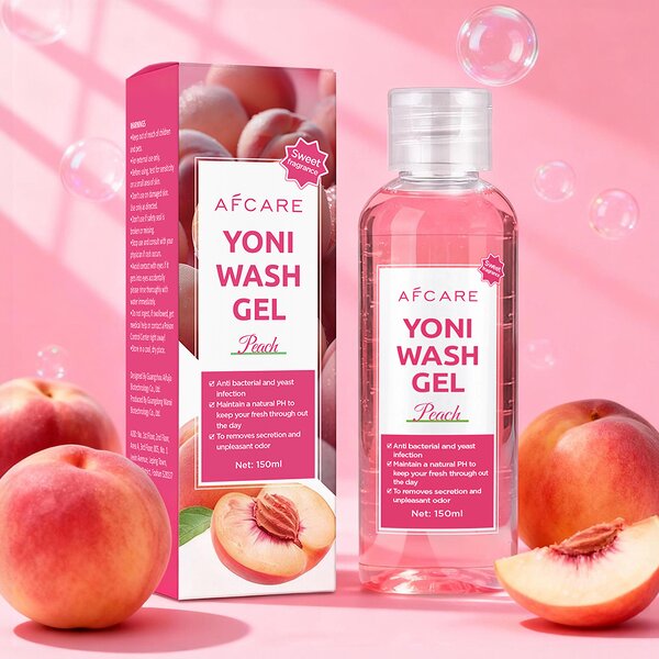 Yoni Wash Gel - Factory - Feminine Care 100% Strawberry Organic PH Balanced Gentle Soothing Sensitive Skin