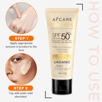 Vegan Sunscreen Cream - Manufacturer - Organic SPF50+ Purslane Centella Paraben-free UV Protection Concealer OEM