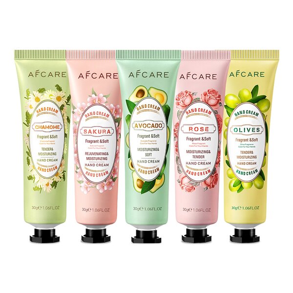 Mini Hand Creams - Factory - Personalised Pink Sakura Chamomile Paraben-free Moisturizing Dry Cracked Palm
