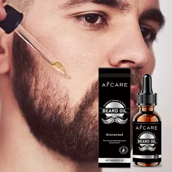 Unscented Beard Oil - Factory - Jojoba Vitamin E Hydrating Softening Sensitive Skin Korean Natural Grooming
