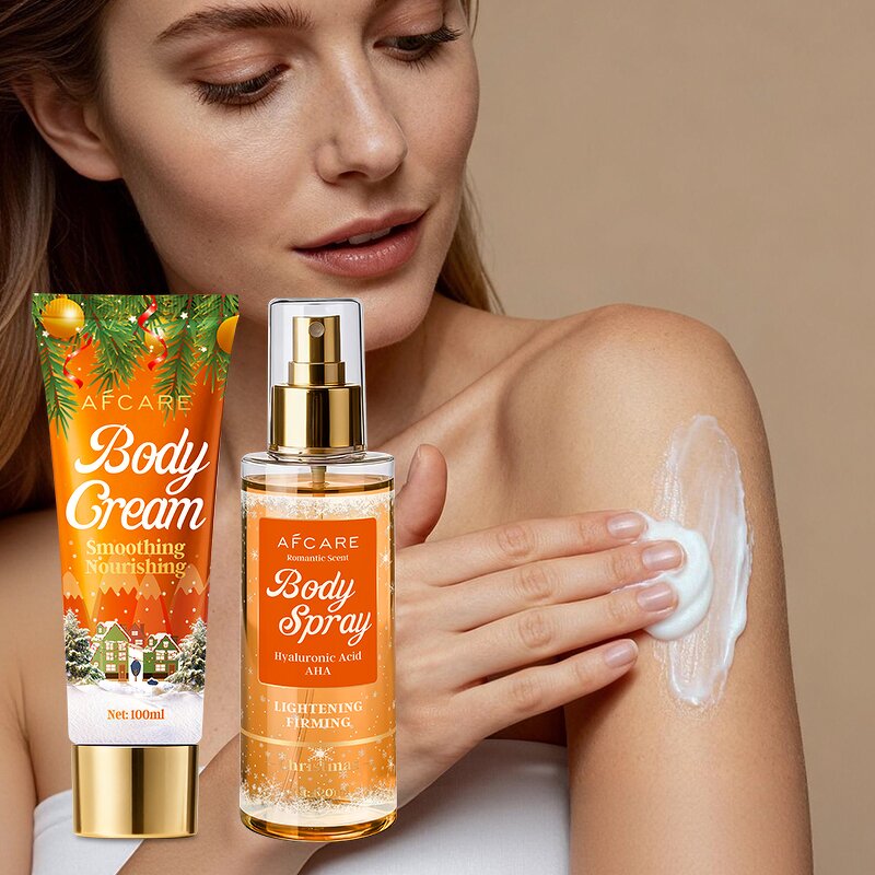 Christmas Skin Care Set - Manufacturer - Orange Vitamin C Hyaluronic AHA Niacinamide Moisturizing Brightening