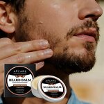 Vegan Beard Balm - Factory - Jojoba Hyaluronic Vitamin E Coconut Oil Softness Mustache Wax Styling Cream