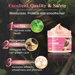 Herbal Hair Mask - Manufacturer - OEM Jojoba Ginger Keratin Collagen Sulfate-Free Moisturizing Hair-Repairing