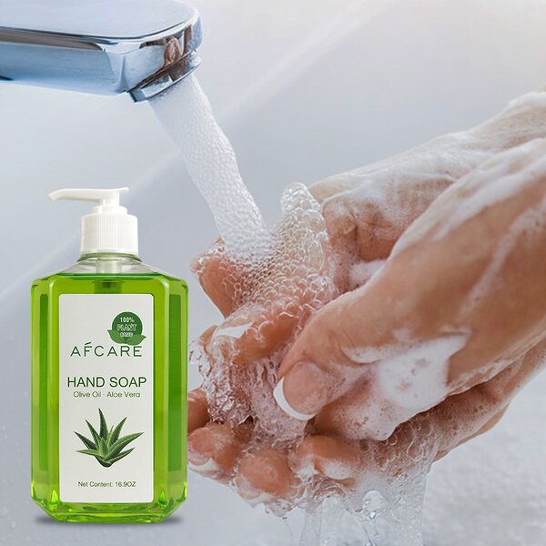 Liquid Hand Soap - Manufacturer - Custom Luxury Sodium Hyaluronate Aloe Vera Paraben-Free Refreshing Moisturizing