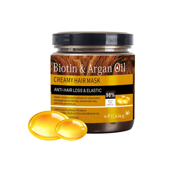 Argan Oil Hair Mask - Manufacturer - Organic Herbal Keratin Biotin Hyaluronic Paraben-free Leave-In Wholesale