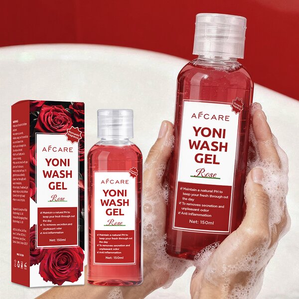 Yoni Wash Gel - Manufacturer - Premium 100% Herbal Organic Rose PH-Balanced Soothing Deodorizing OEM Wholesale