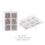 美甲钻石工厂-OEM奢华钻石亚克力AB色3D 900-1000片盒装