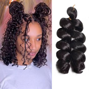 Crochet Braids Manufacturer - OEM 12in Italy Curly French Spiral 150g Hair Extension
