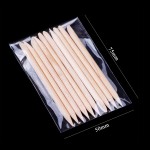 美甲工具供应商-OEM高档100支木制死皮推双头