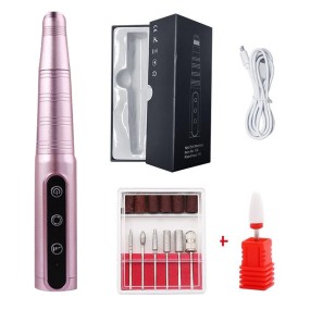 Electric Nail Drill Supplier - OEM Compact Wireless Portable Rechargeable Manicure Kit