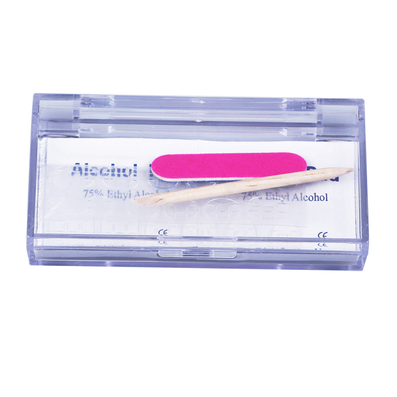 Nail Art Tool Box Factory - OEM Dual-Use Small Set File Strip Alcohol Cotton