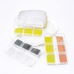 美甲饰品工厂-OEM 6格迷你鱼子酱珠3D金属不锈钢装饰