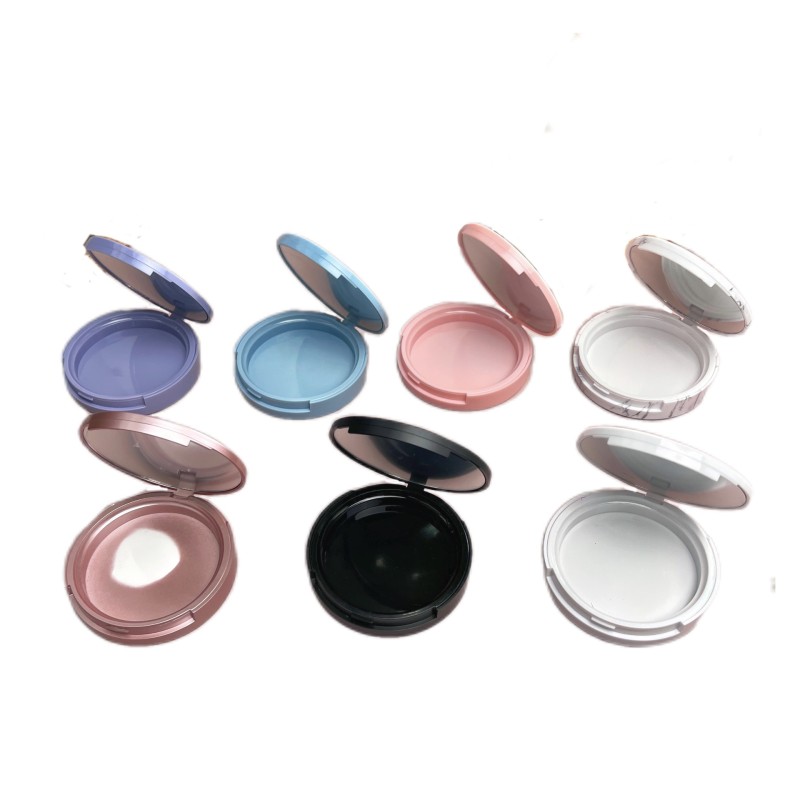 Lash Storage Case Supplier - Wholesale Two Layers Powder Compact Black Empty Boxes