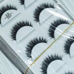 狐系睫毛工厂-OEM 10毫米合成柔软自然3D整条5对定制