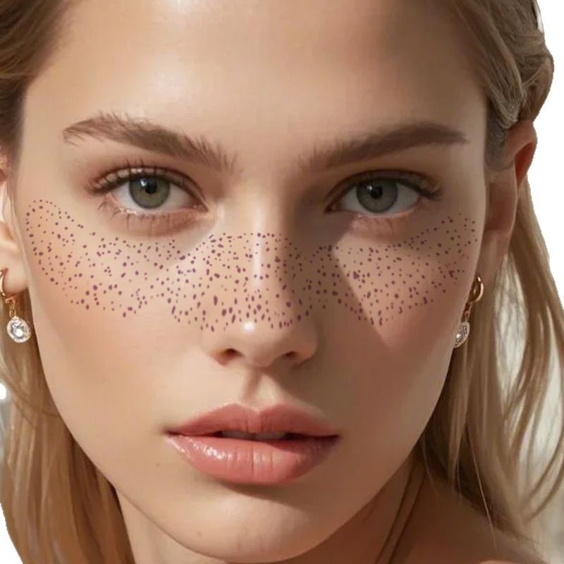 Makeup Sticker Supplier - Wholesale Silver Freckles Love Face Tattoo Waterproof Paper