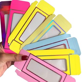 Paper Lash Box Manufacturer - OEM Private Label Colorful Eyelash Boxes Packing