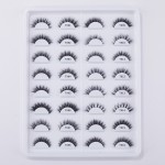 短貂毛睫毛生产商-OEM 3D自然12毫米合成手工定制盒