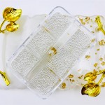 美甲饰品工厂-OEM 6格迷你鱼子酱珠3D金属不锈钢装饰