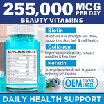 Biotin Gummies Manufacturer - Best-Selling Wholesale Private Label 10000mcg