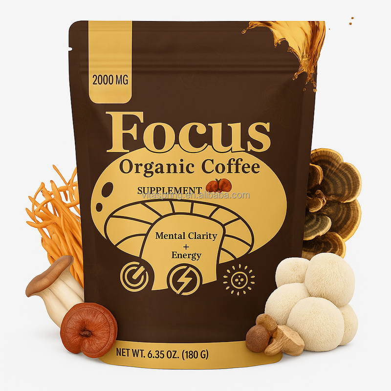 Mushroom Coffee Powder Manufacturer - OEM Private Label with Lions Mane & Chaga