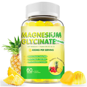 Magnesium Glycinate Gummies Manufacturer - 400mg for Sleep & Stress Relief