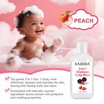 Baby Hair Care Set Manufacturer - Peach Extract Shampoo Conditioner Body Wash Wholesale