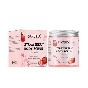 Body Scrub Manufacturer - Strawberry Sugar Moisturizing Exfoliating Vegan Whitening Wholesale