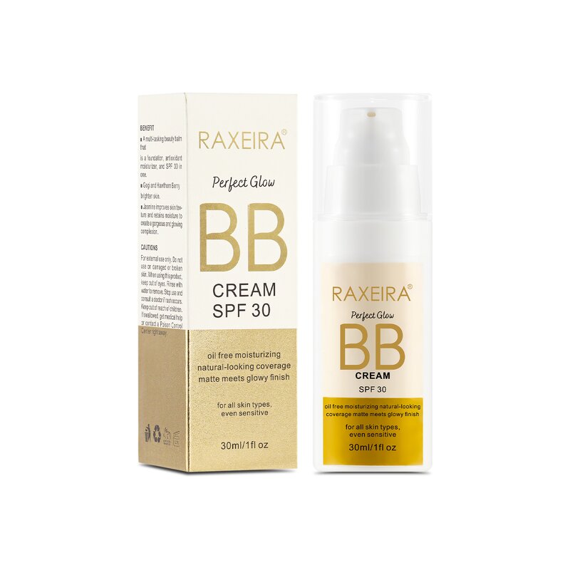BB Cream Manufacturer - SPF30 PA++ Organic Sunscreen Vegan Moisturize Custom Makeup Foundation