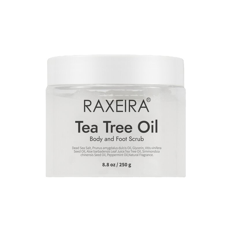 Body Scrub Manufacturer - Tea Tree Herbal Exfoliating Moisturizing & Custom Logo Wholesale