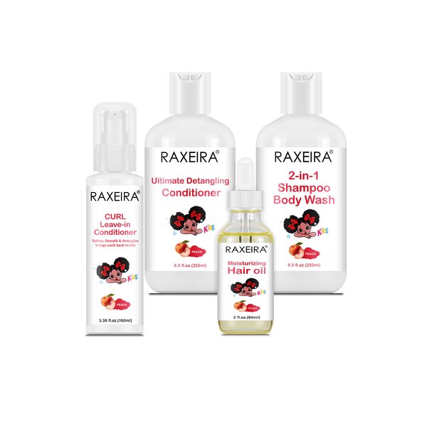 Baby Hair Care Set Manufacturer - Peach Extract Shampoo Conditioner Body Wash Wholesale