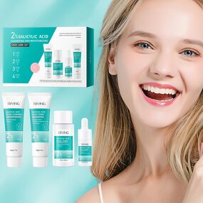 Skin Care Set Manufacturer - Salicylic Acid Cleanser Toner Serum Cream Oil Control Hot Sale