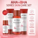 Skin Care Set Manufacturer - AHA+BHA Four Component Cleanser Toner Essence Cream