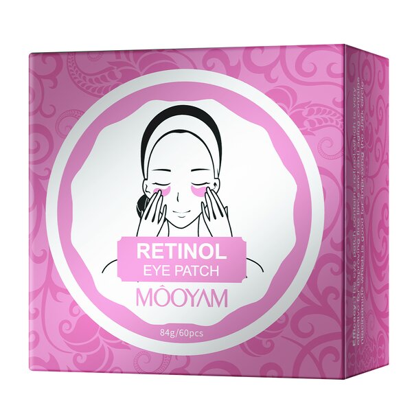 Retinol Eye Mask Manufacturer - Pink Strips Lighten Dark Circles Puffiness Anti-Wrinkle