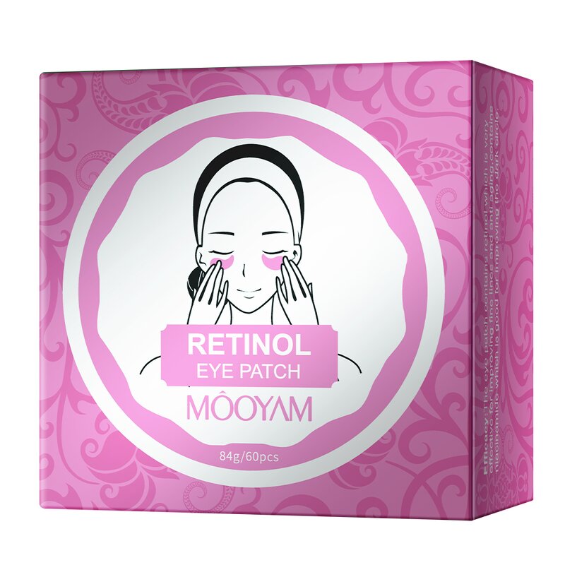 Retinol Eye Mask Manufacturer - Pink Strips Lighten Dark Circles Puffiness Anti-Wrinkle