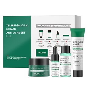 Skin Care Set Manufacturer - Tea Tree Salicylic Acid Anti-Pimple Cleanser Toner Essence